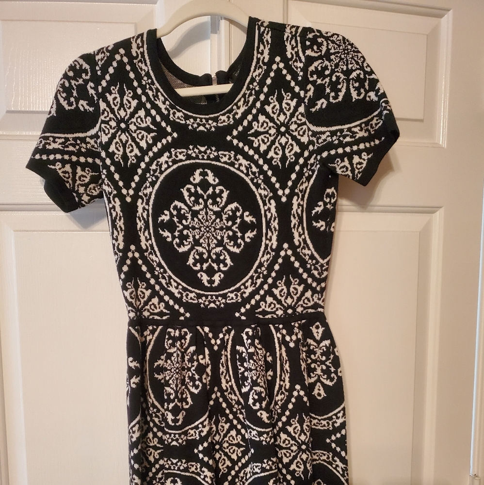 Black and White Pattern Dress
